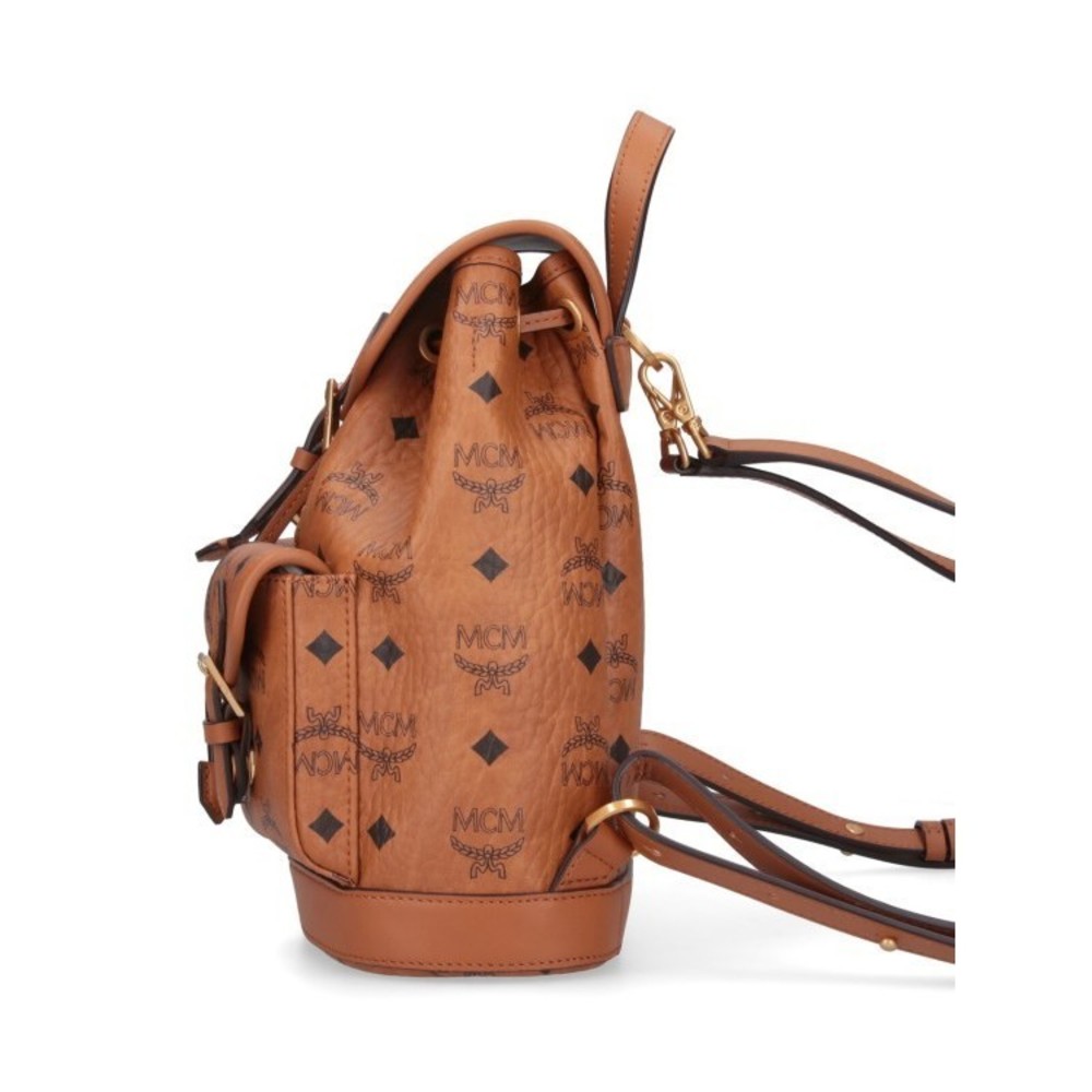 Mcm Aren Mini Backpack Brown - NWT - Picture 5 of 5